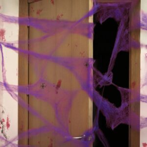 Halloween Spinnennetz schaurige Dekoration 20g lila