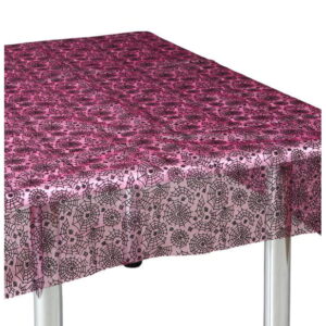 Spinnennetz Tischdecke Halloween-Party-Deko pink-schwarz 147x147cm