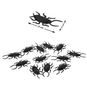Halloween Dekoration Kakerlaken 12 Stück schwarz 6cm