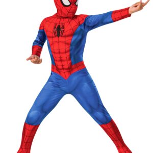 Spiderman-Kostüm für Kinder Karneval rot-blau
