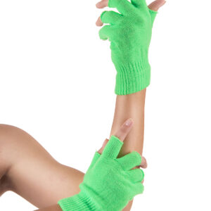 Fingerlose Armstulpen Handschuhe grün