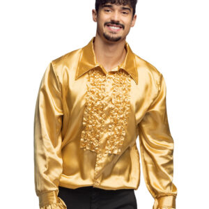 Herren-Disco-Hemd - goldfarben