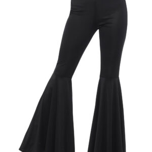 Damen Disco-Schlaghose schwarz