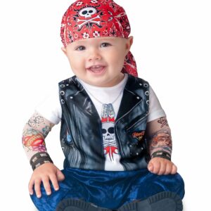 Rocker Biker Kostüm für Babys bunt