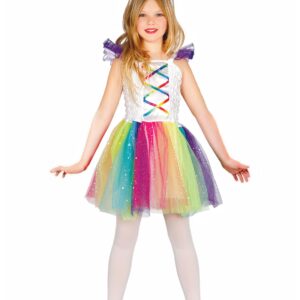 Süsses Einhorn Kinderkostüm Fantasy weiss-lila-pink