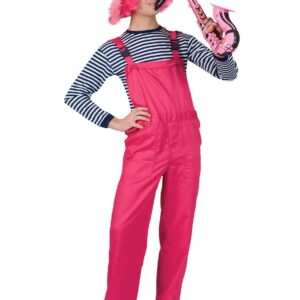 Latzhose Erwachsenen-Overall in Neonpink