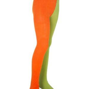Pippi Langstrumpf Kinder-Strumpfhose Lizenzware orange-grün