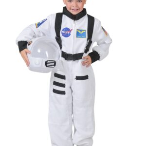 Kinder Astronauten Kostüm weiss-blau-schwarz