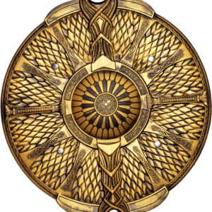 Goldenes Krieger Schild 52cm