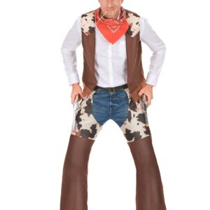 Cowboy-Herrenkostüm Wilder Westen braun-beige