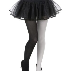 Strumpfhose zweifarbig 40 DEN schwarz-weiss