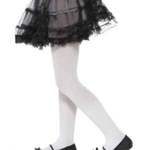 Blickdichte Kinder Strumpfhose weiß