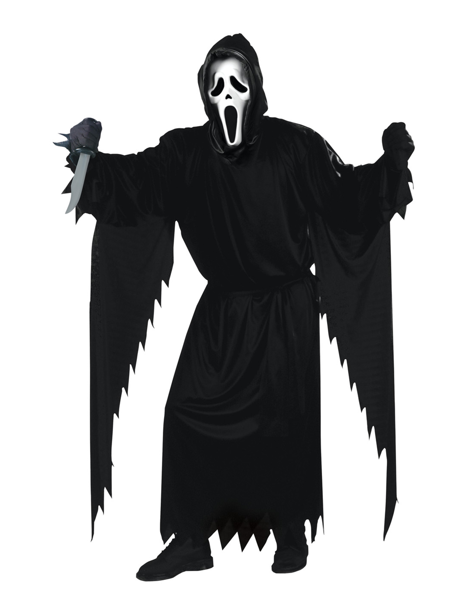 Ghostface Scream Halloween-Herrenkostüm schwarz-weiss