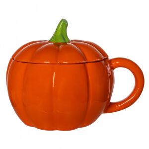 Halloween Kürbis Tasse mit Deckel 500ml