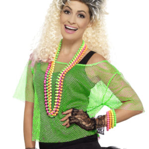 Netzoberteil 80er Jahre Damen grün