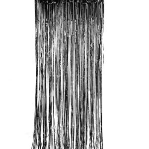 Vorhang schwarz schimmernd