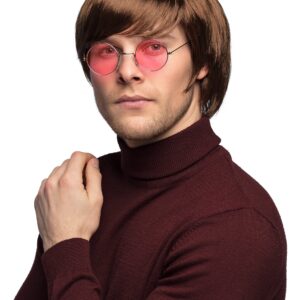 Pilzkopf Herrenperücke braun