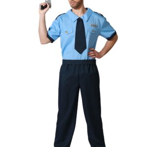 Polizei-Kostüm für Herren blau