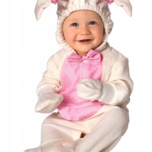 Süsses Lamm Babykostüm Schaf weiss-rosa