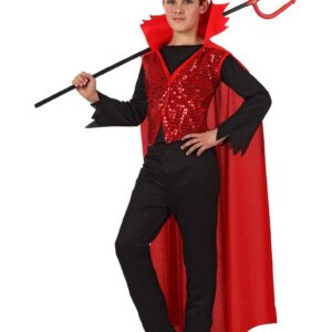 Edles Teufel Kinderkostüm rot-schwarz
