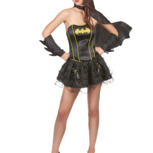 Justice League Batgirl Superheldin Damenkostüm Lizenzware schwarz-gelb