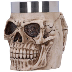 Antiker Totenkopf Krug 16cm