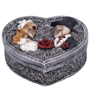 Gothic Schatulle mit Skelett Brautpaar 13