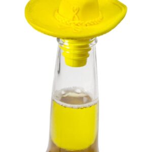 Sombrero Flaschen-Aufsatz Verschluss gelb 6x9cm