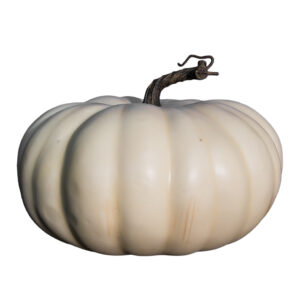 Cremeweißer Deko Kürbis 26x17cm