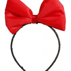 Haarreif mit roter Schleife