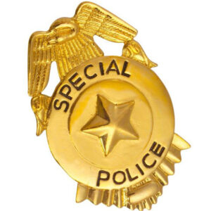 Police Abzeichen silber