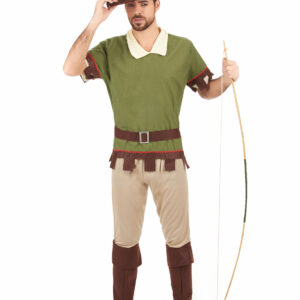 Robin Hood Herrenkostüm grün-braun-beige
