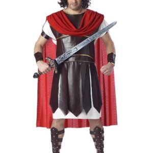 Herkules Römer Kostüm XXL braun-weiss-rot