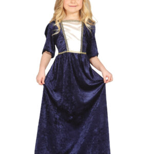 Mittelalter-Kinderkostüm dunkelblau